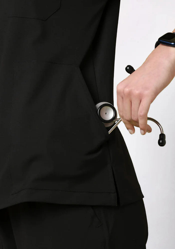 Women's Scrubs - Flex4 V-Neck Active Color Black