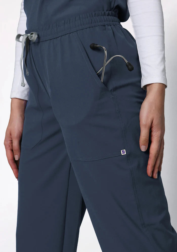 Women's Scrubs - Flex4 V-Neck Active Color Steel Grey