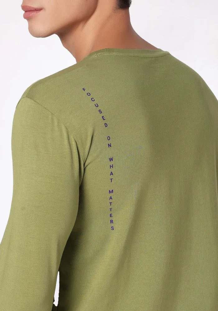Men's Underscrubs Full Sleeves Color Olive