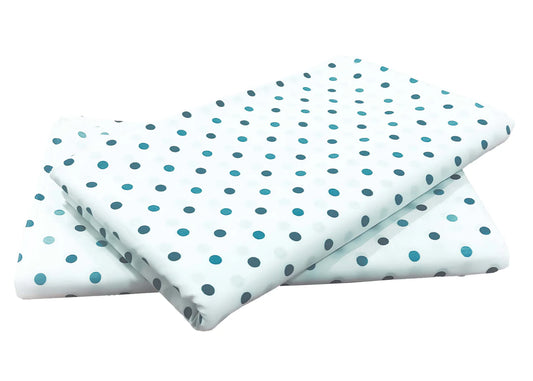 Bedsheets - Color Teal Dots