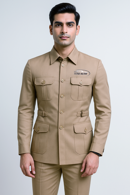 EliteVoyage Safari Suit Driver Uniforms - Color Beige