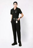 Women's Scrubs - Flex4 V-Neck Active Color Black