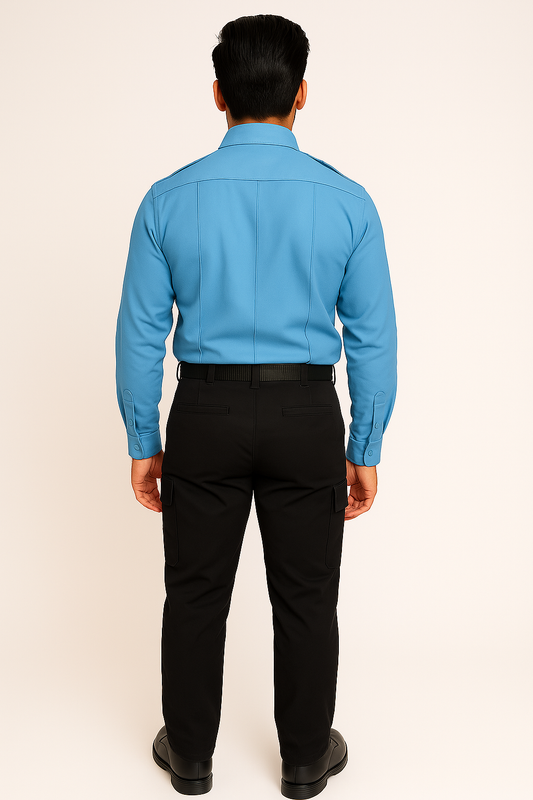 PrimeGuard Polo Security Guard Shirt - Color Blue