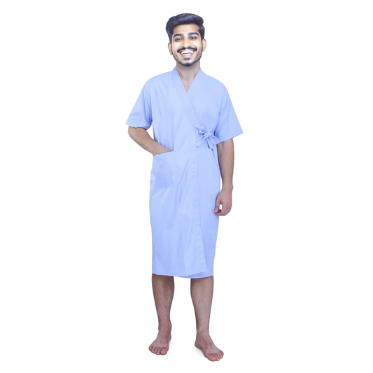 Patient Gowns - Color Blue Checks
