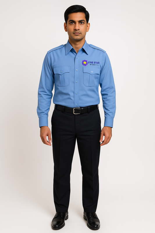 SecureStyle Polo Security Guard Shirt - Color Blue