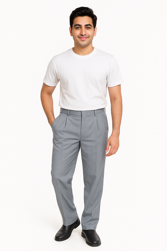 Striped Chef Trousers - Color Silver
