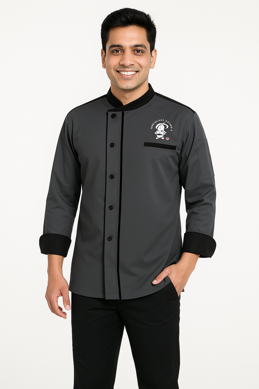 DuoEdge Chef Coat - Color Dark Grey