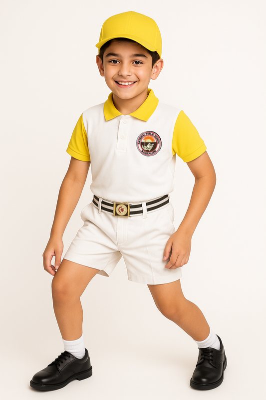 House T-shirt (White Base) - Color Yellow