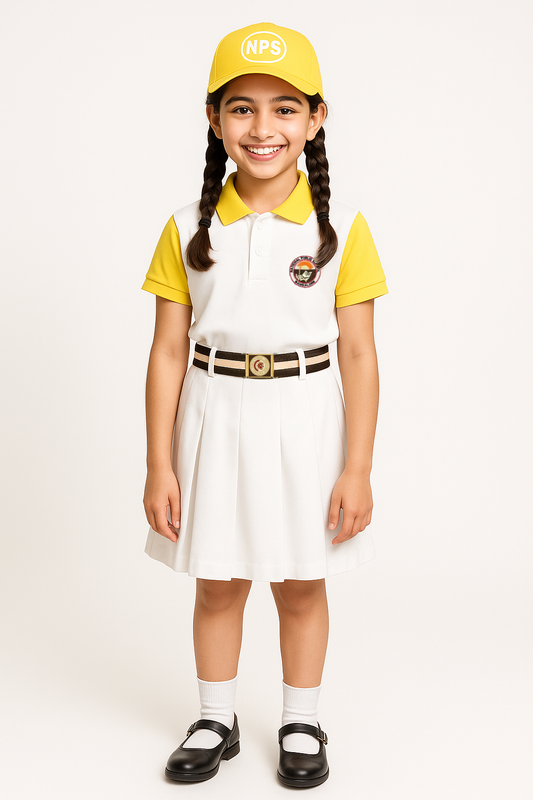 House T-shirt (White Base) - Color Yellow