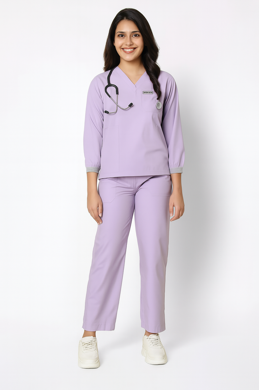 Women's Scrubs - Classic Longsleeves Color Pastel Lilac