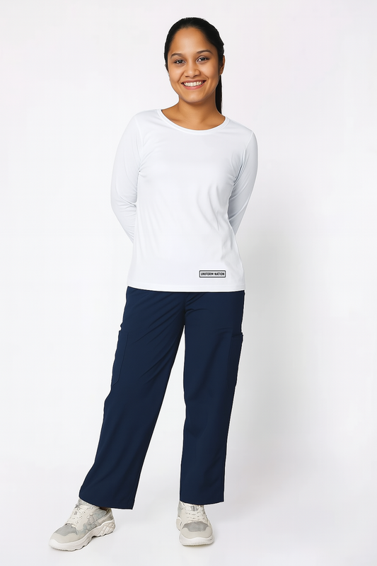 Women's Underscrubs Full Sleeves - Color White