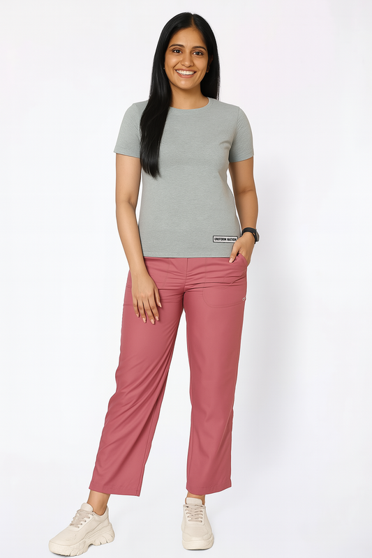 Women's Underscrubs Half Sleeves - Color Grey