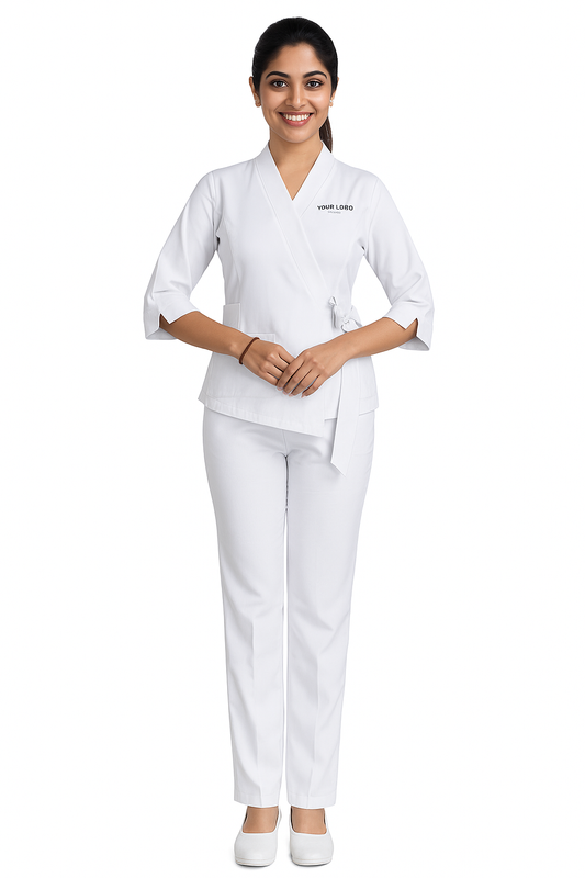 Beauty Salon Workwear (2 Piece) - Color White