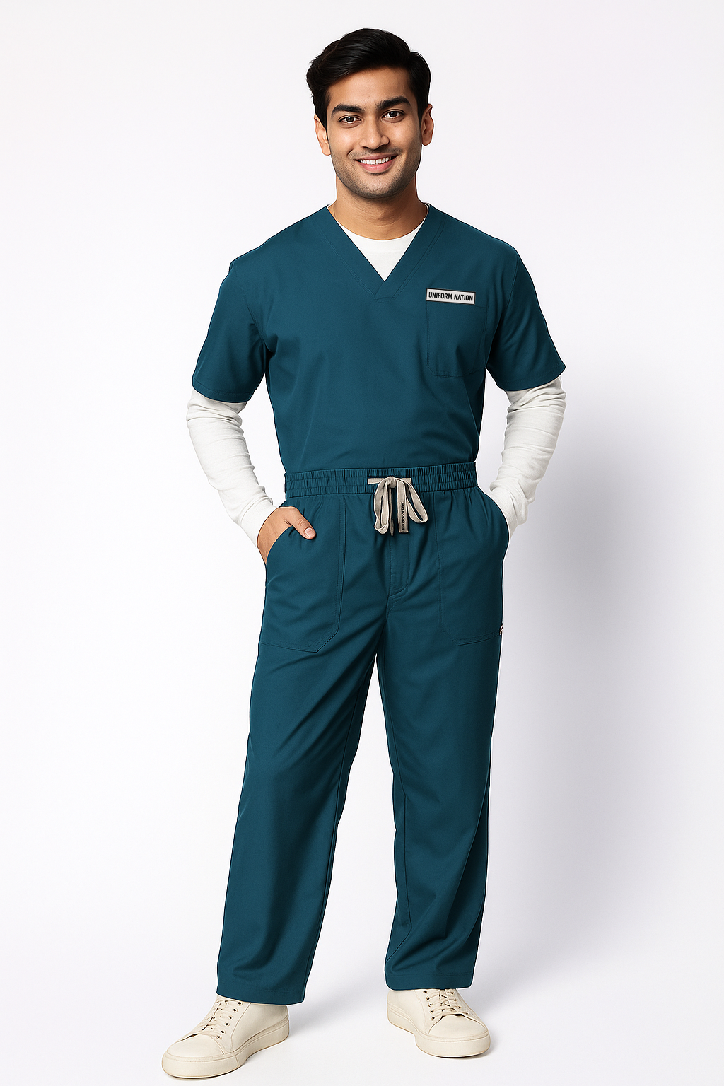 Men's Scrubs - Classic Forest Green