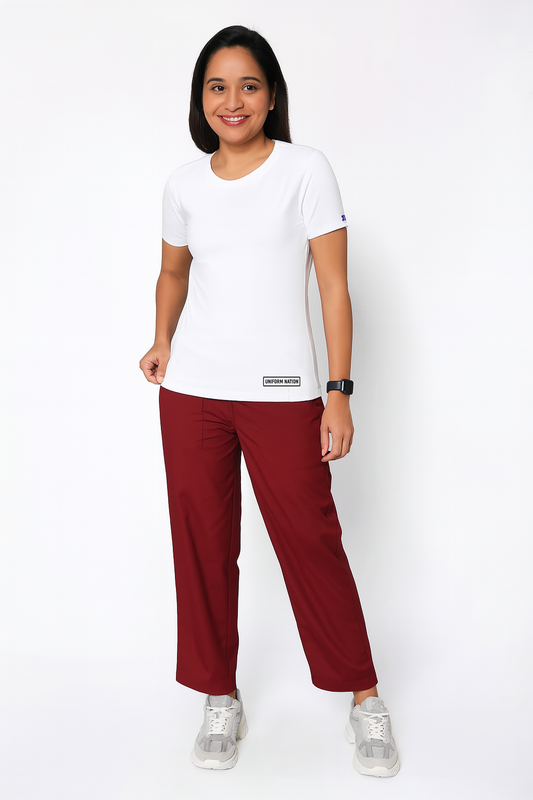 Women's Underscrubs Half Sleeves - Color White