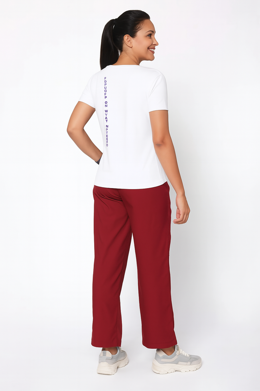 Women's Underscrubs Half Sleeves - Color White