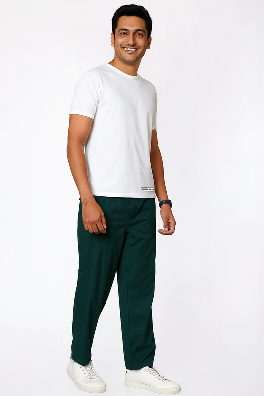 Men's Underscrubs Half Sleeves - Color White