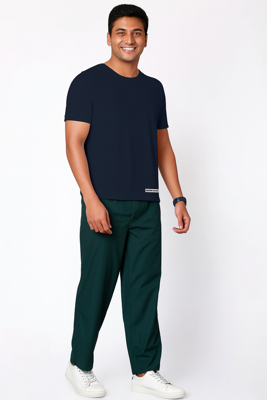 Men's Underscrubs Half Sleeves - Color Navy