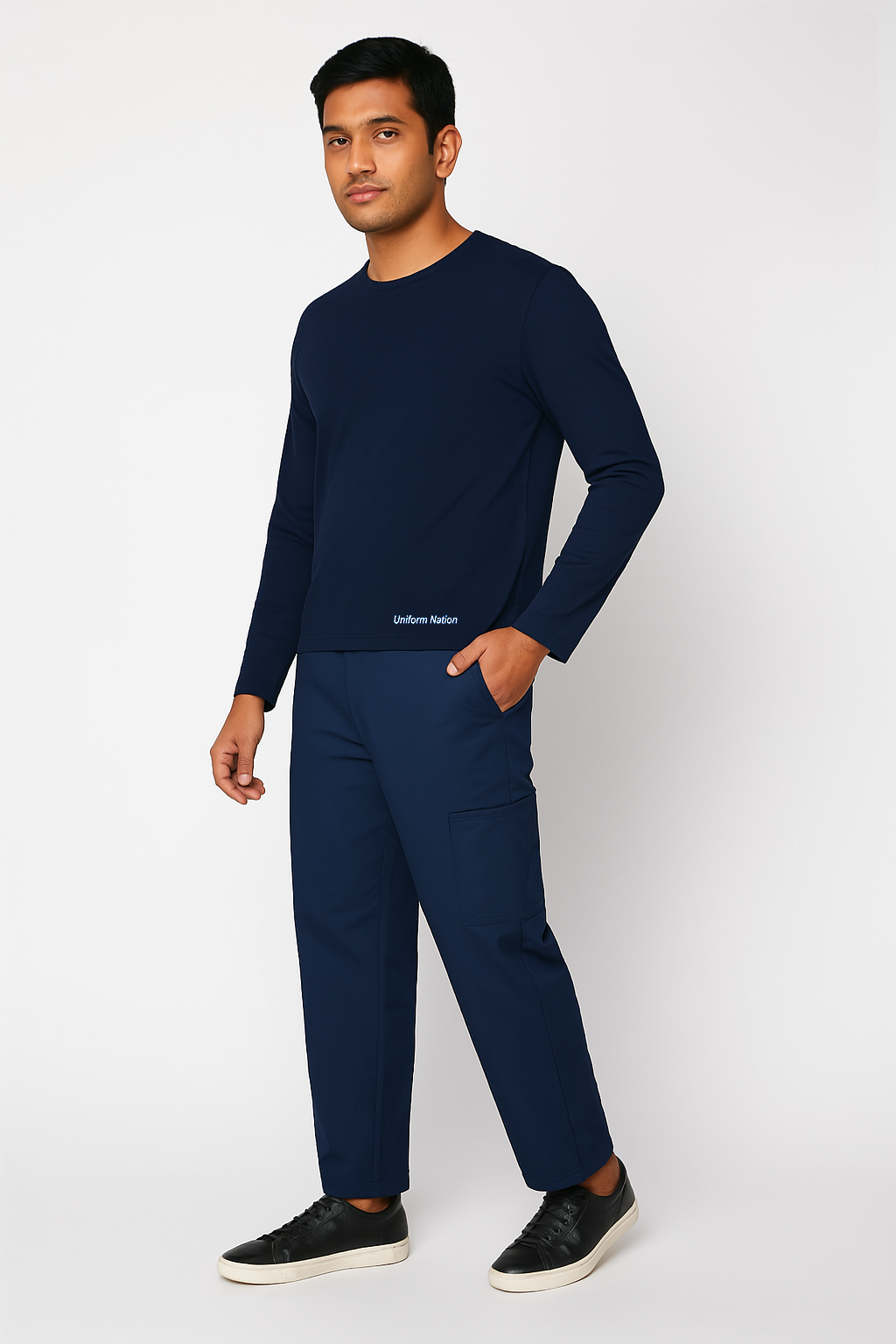 Men's Underscrubs Full Sleeves Color Navy