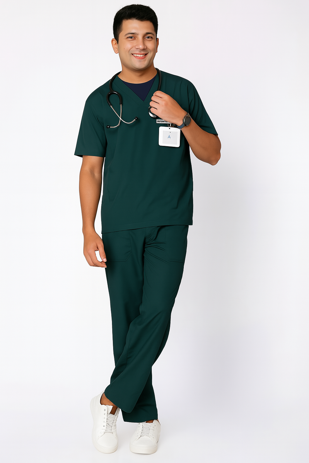 Men's Underscrubs Half Sleeves - Color Navy