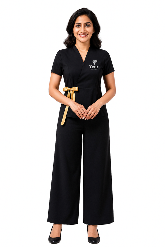 Stylist Pro Spa Uniform (2 Piece) - Color Black