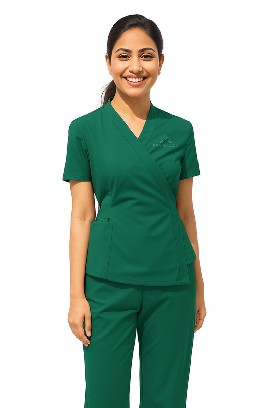 Beauty Workwear Belted Style (2 Piece) - Color Hunter Green