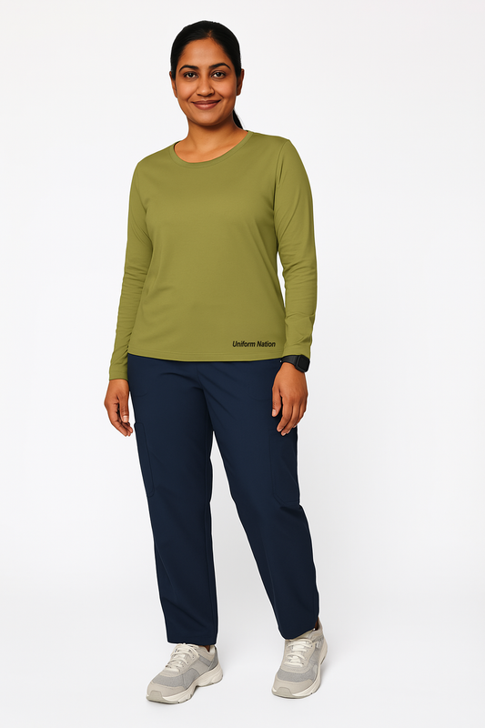 Women's Underscrubs Full Sleeves - Color Olive