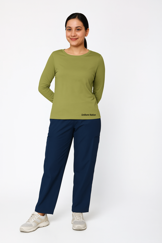 Women's Underscrubs Full Sleeves - Color Olive