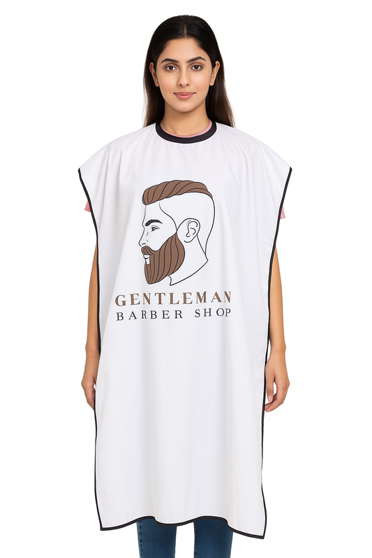 Beard Shaving Aprons - Color White