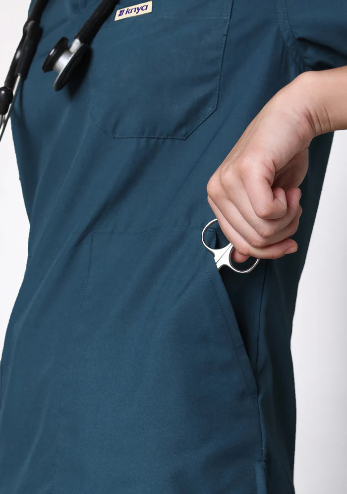 Women's Scrubs - Classic 5 Pockets Color Forest Green