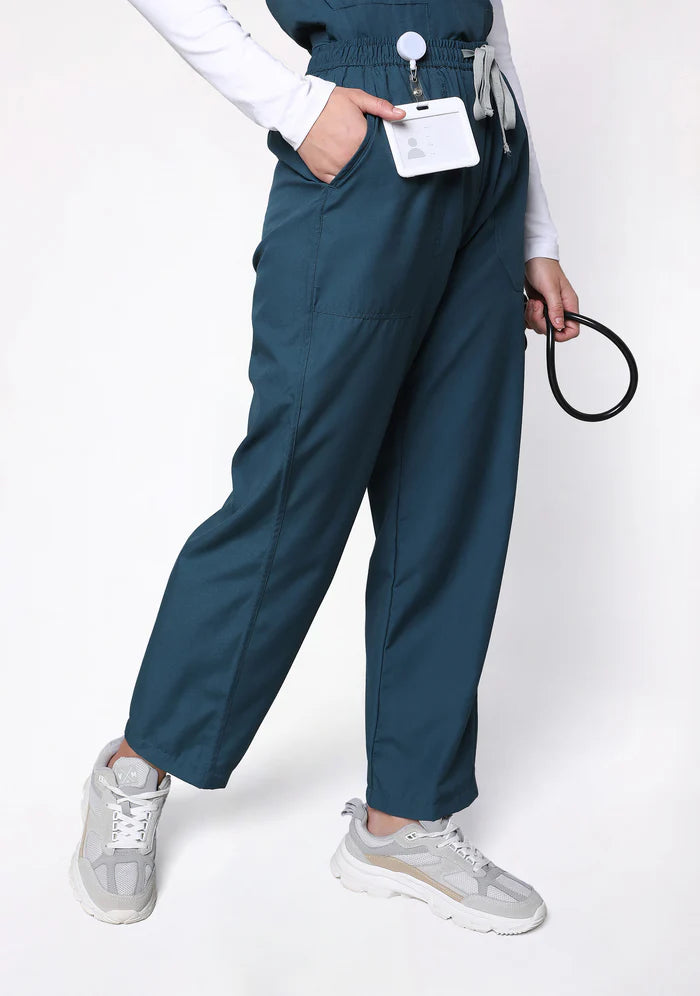 Women's Scrubs - Classic 5 Pockets Color Forest Green