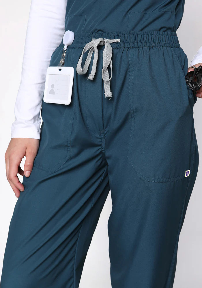 Women's Scrubs - Classic 5 Pockets Color Forest Green