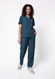 Women's Scrubs - Classic 5 Pockets Color Forest Green