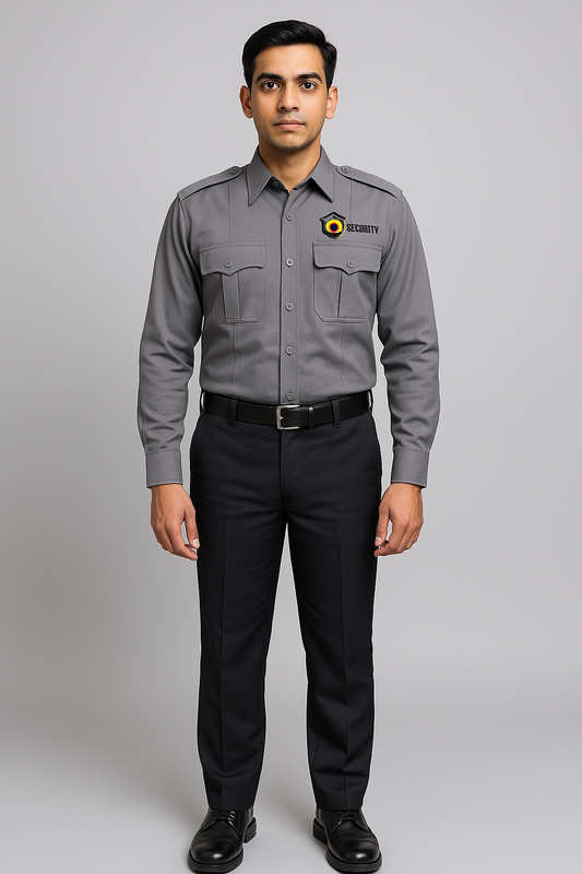 SecureStyle Polo Security Guard Shirt - Color Grey