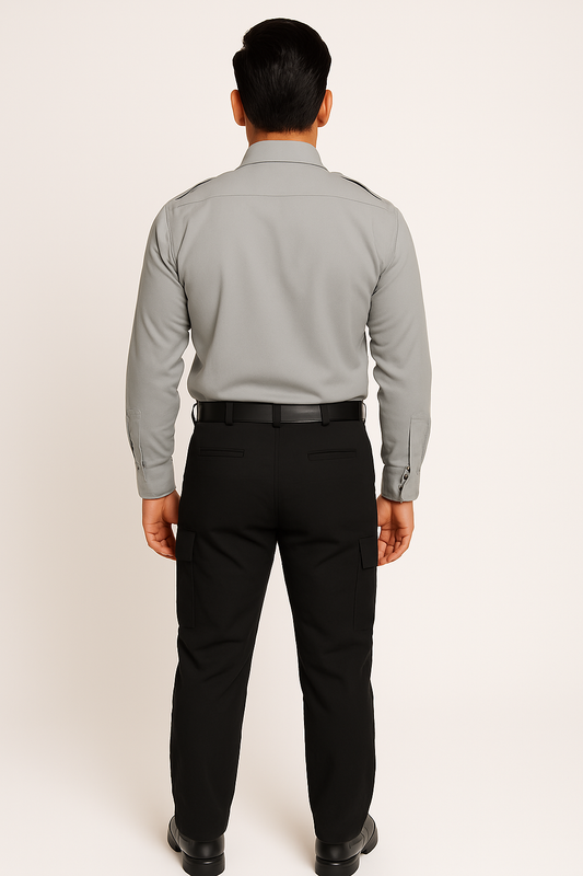 PrimeGuard Polo Security Guard Shirt - Color Grey