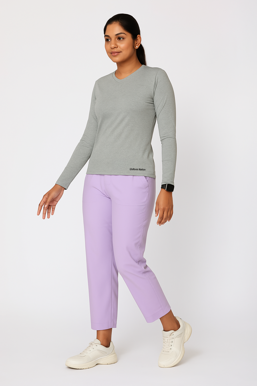 Women's Underscrubs Full Sleeves - Color Grey
