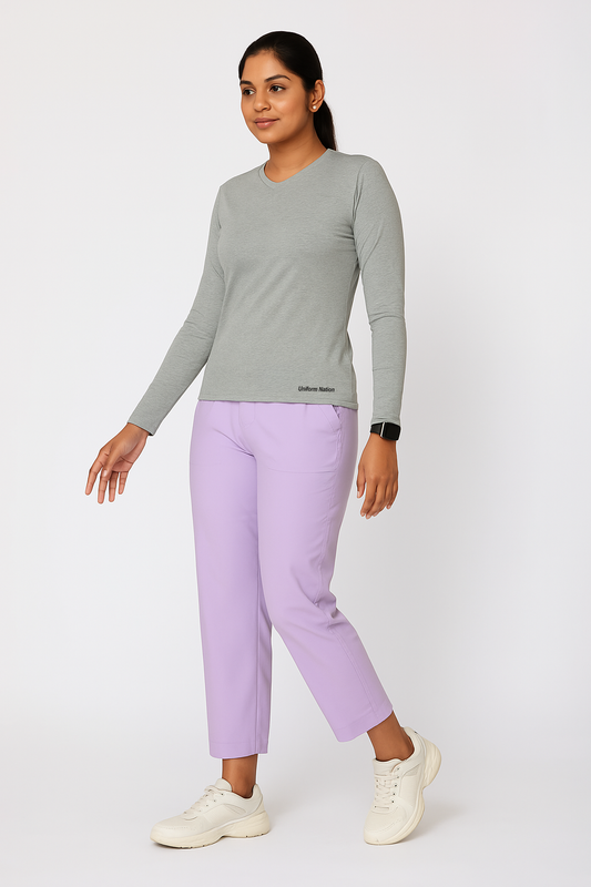 Women's Underscrubs Full Sleeves - Color Grey