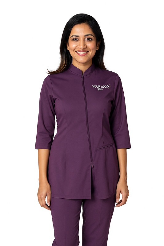 Salon Style Tunic - Color Purple