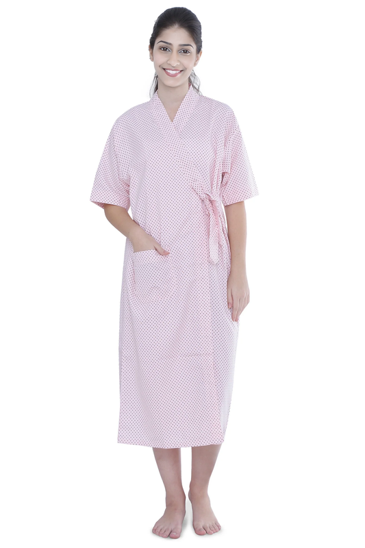 Patient Gowns - Color Plum Dots