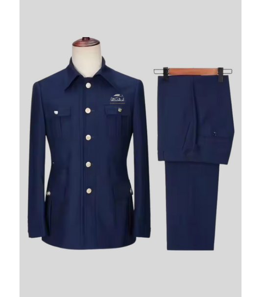 ComfortCruise Safari Suit Driver Uniforms - Color Navy Blue