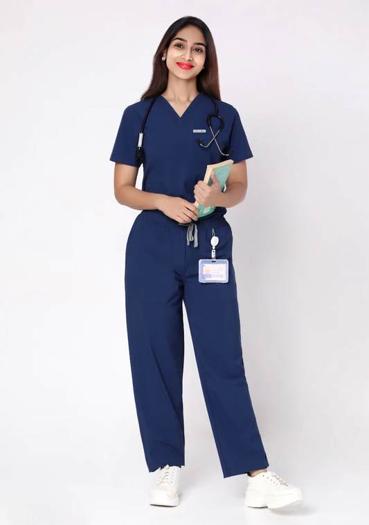 Women's Scrubs - Flex4 V-Neck Active Color Navy