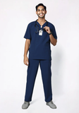 Men's Scrubs - Flex4 V-Neck Active Color Navy