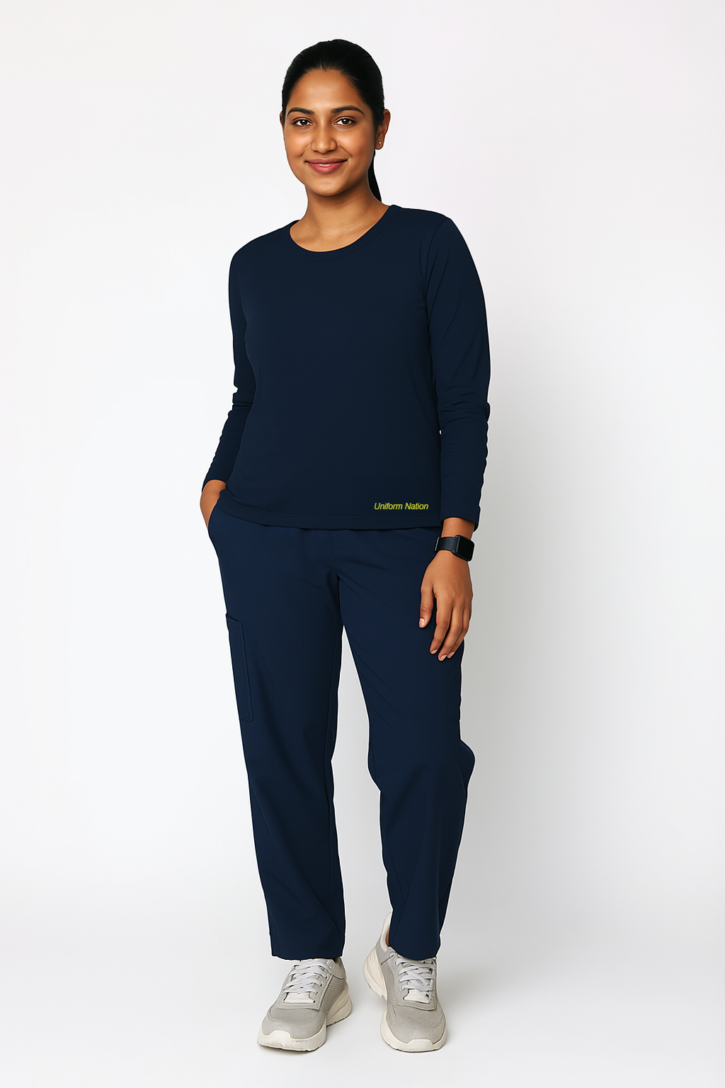 Women's Underscrubs Full Sleeves - Color Navy