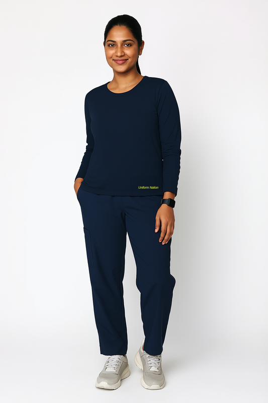 Women's Underscrubs Full Sleeves - Color Navy