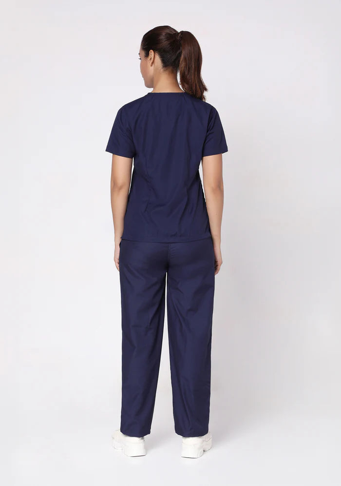 Women's Scrubs - Classic 5 Pockets Color Navy