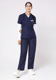 Women's Scrubs - Classic 5 Pockets Color Navy
