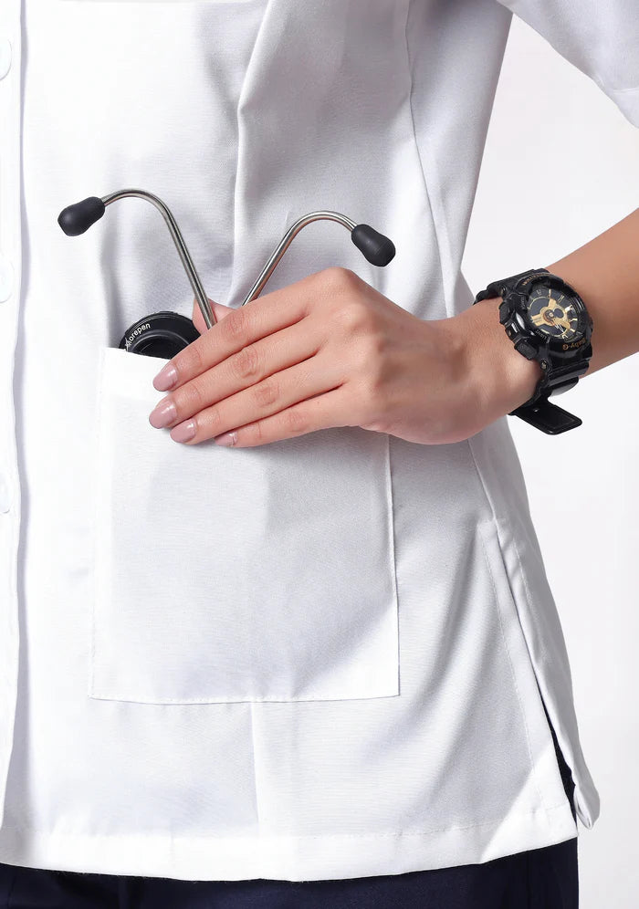 Women's Lab Coat Apron - Short Length/Sleeve