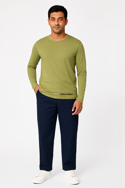 Men's Underscrubs Full Sleeves - Color Olive