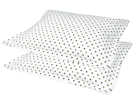 Pillow Covers - Color Brown Dots