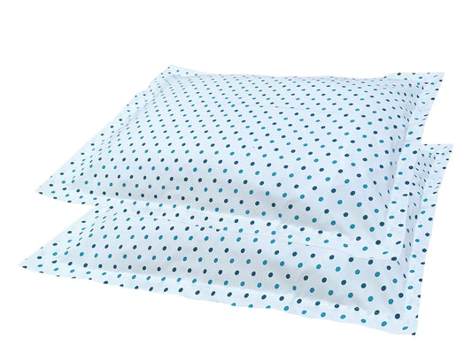 Pillow Covers - Color Teal Dots